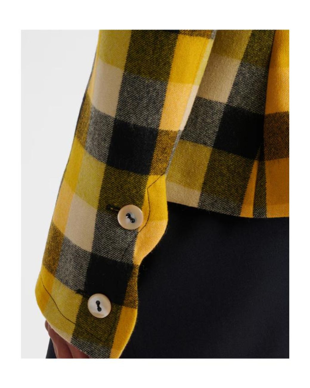 Vivienne Westwood Yellow Georgia Checked Virgin Wool Blazer
