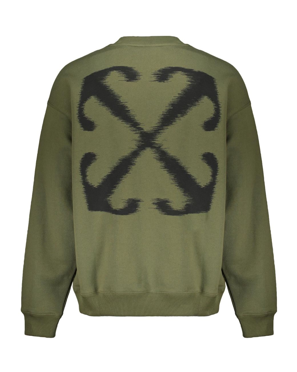 Off-White c/o Virgil Abloh Green Arrow Back Logo Sweatshirt for men