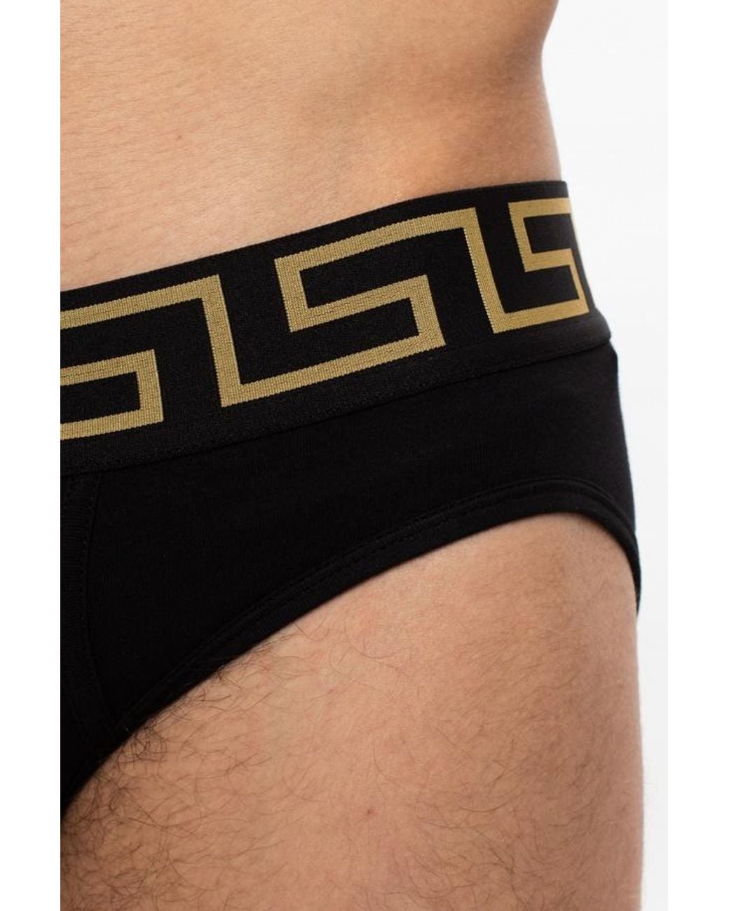 Versace Multicolor Pack Of Three Medusa Greca Briefs for men