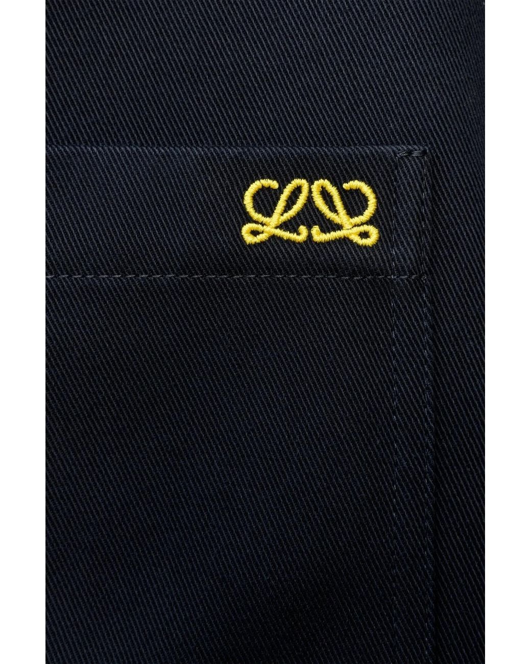 Loewe Blue Logo-Embroidered Zip-Up Jacket for men
