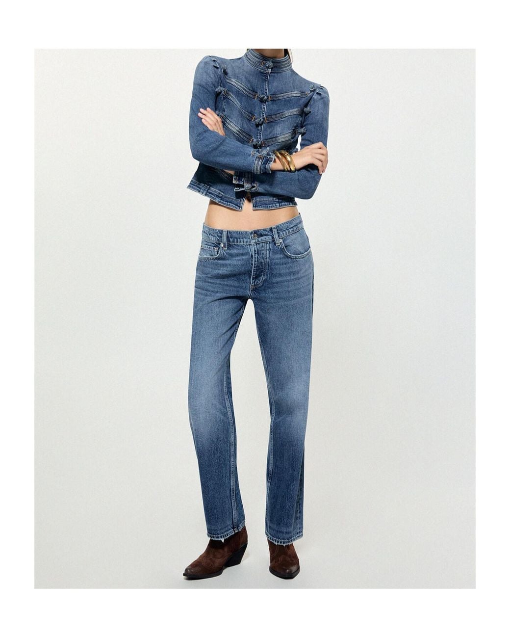 Liu Jo Blue Cropped Jeans Low-Waisted