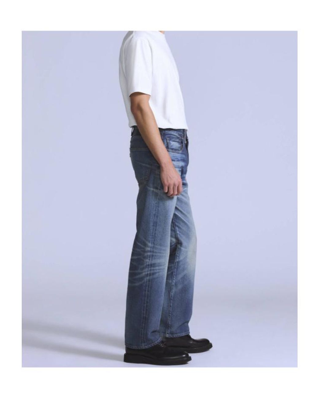 Levi's Blue Logo-Patch Jeans for men