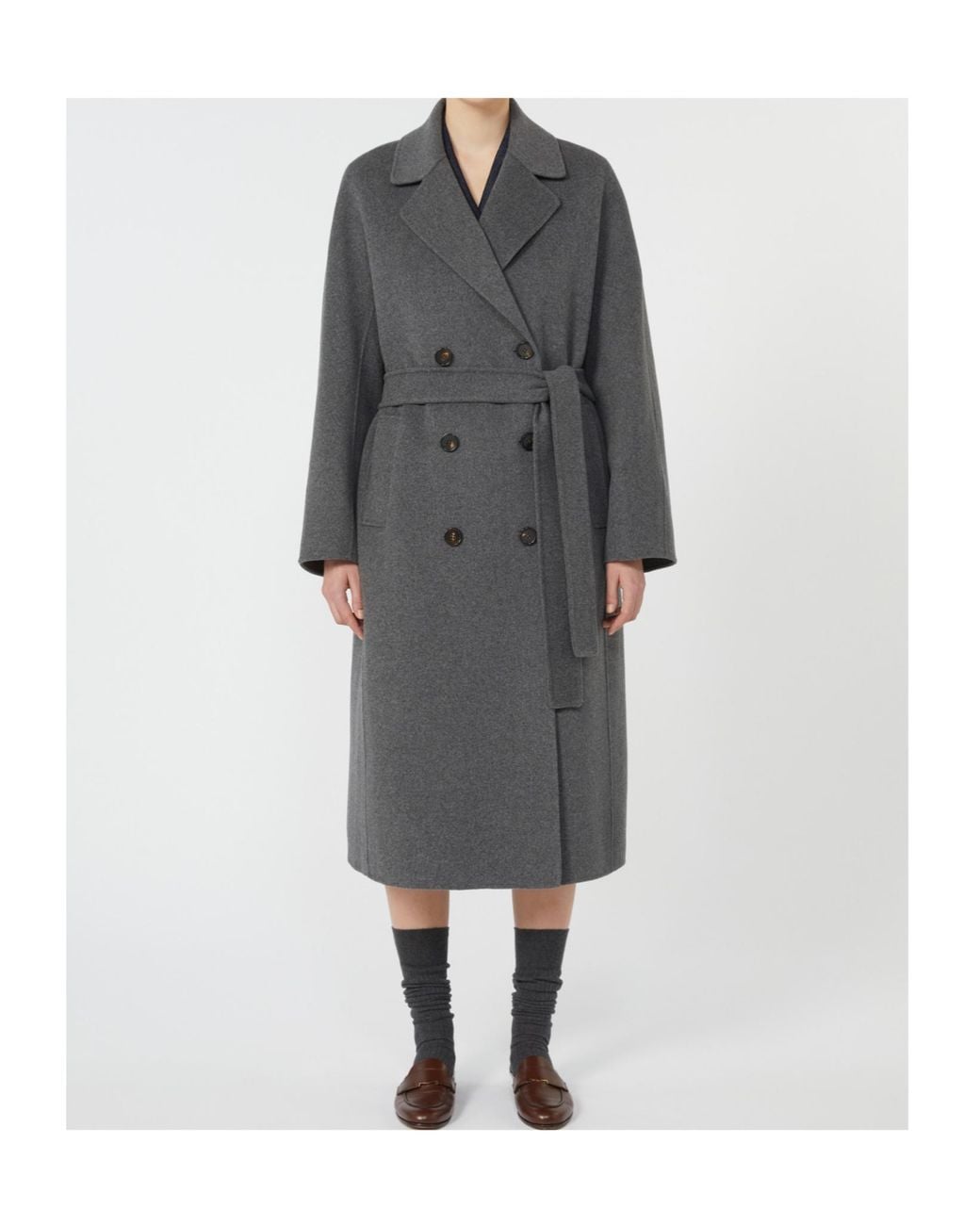 Max Mara Gray 'S Paul Double-Breasted Belted Coat
