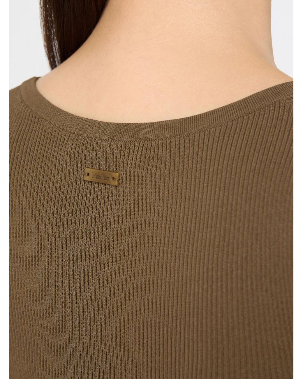 Max Mara Green Editta Sleeveless Ribbed Tank Top