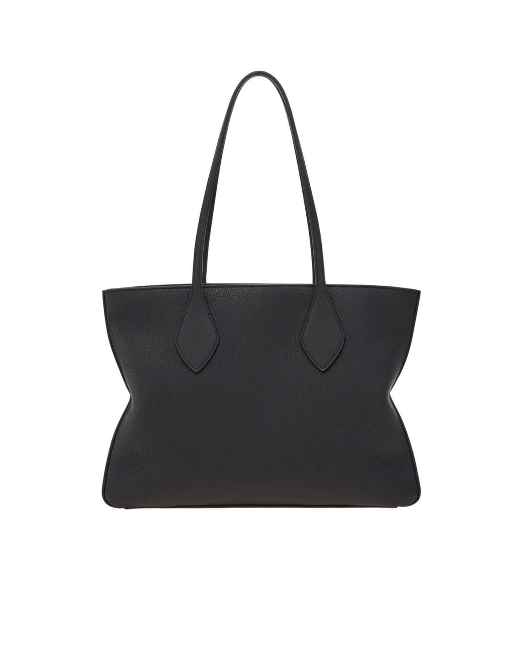 Ferragamo Black Ferragamo Logo Stamp Tote Bag