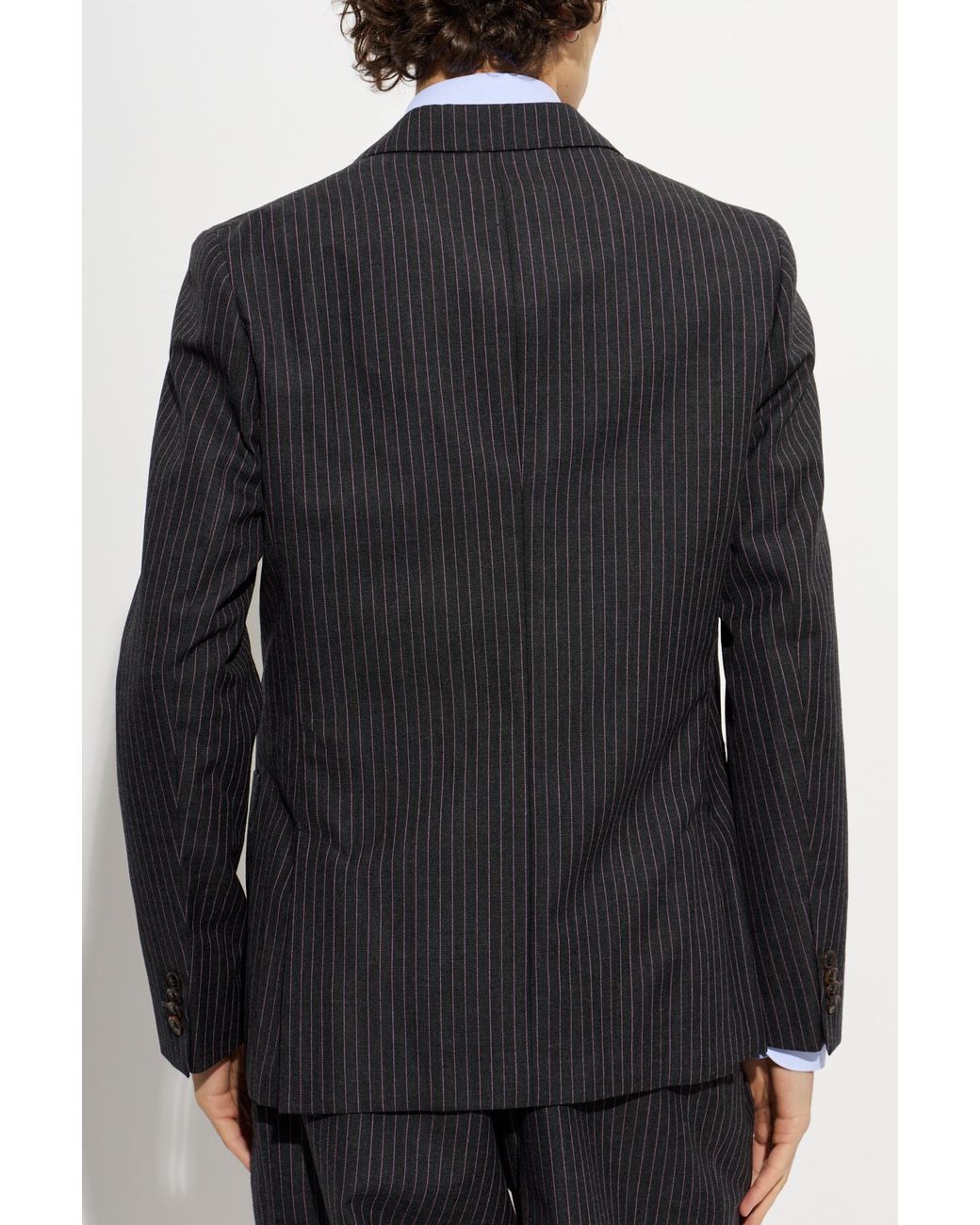 Paul Smith Black Pinstripe Single-Breasted Blazer for men