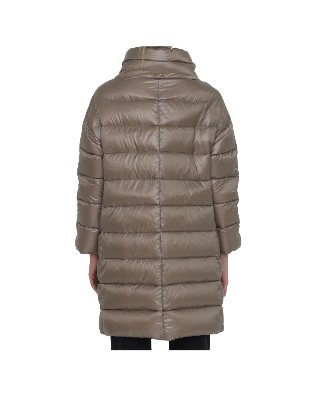 Herno Brown Matilde Zip-Up Padded Coat