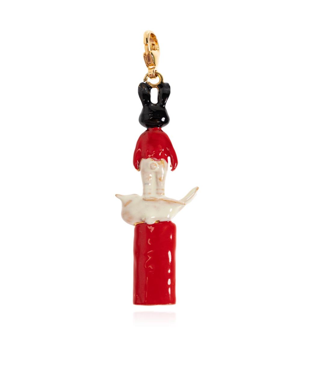 Marni Red Logo Detailed Charm