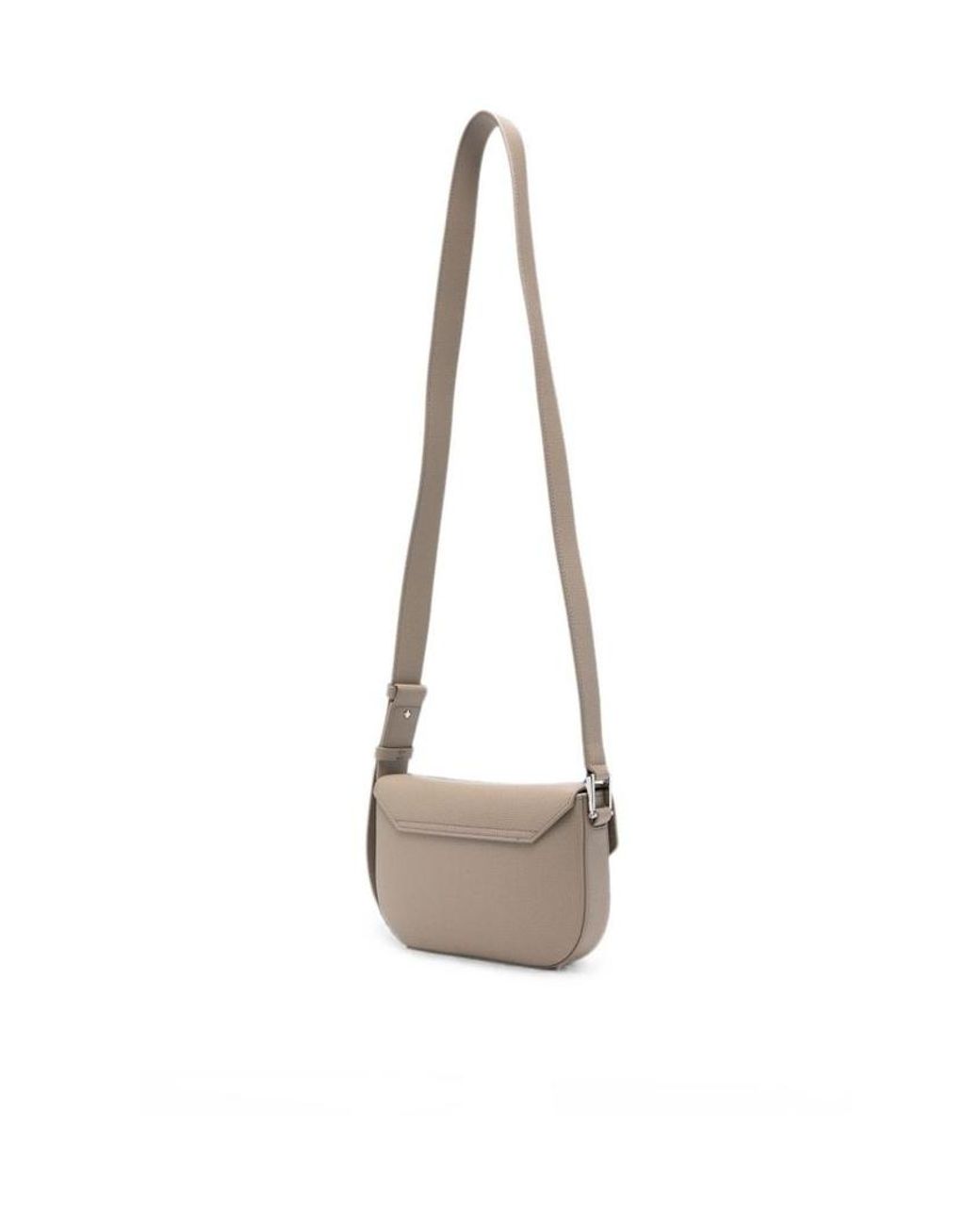 Emporio Armani White Mini Grainy-Leather Cross Body Bag