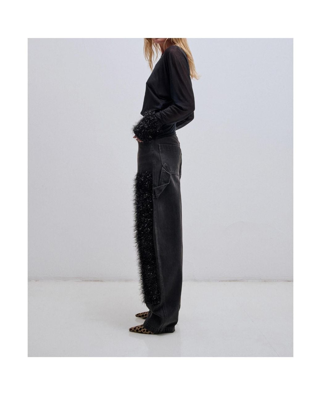 DARKPARK Black Audery Double-Knee Jeans