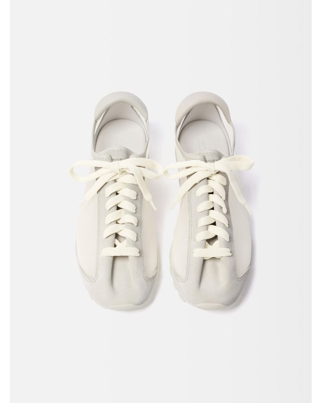 Jacquemus White The Tennis Mesh-Panelled Lace-Up Sneakers