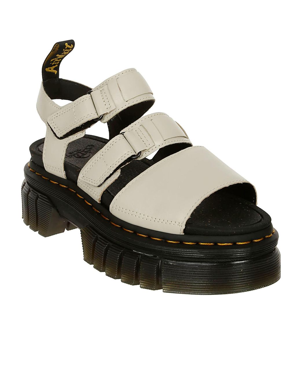 Dr. Martens Black Open-Toed Flat Sandals