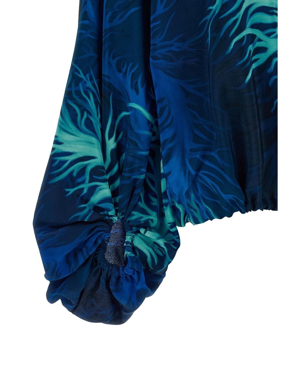 F.R.S For Restless Sleepers Blue F.R. For Restless Sleepers Coral Print Drawstring Shirt