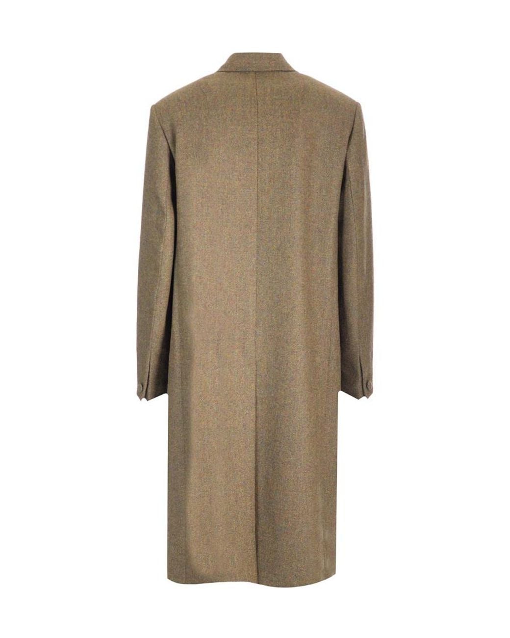 Givenchy Natural Oversized Buutton-Up Long Coat for men