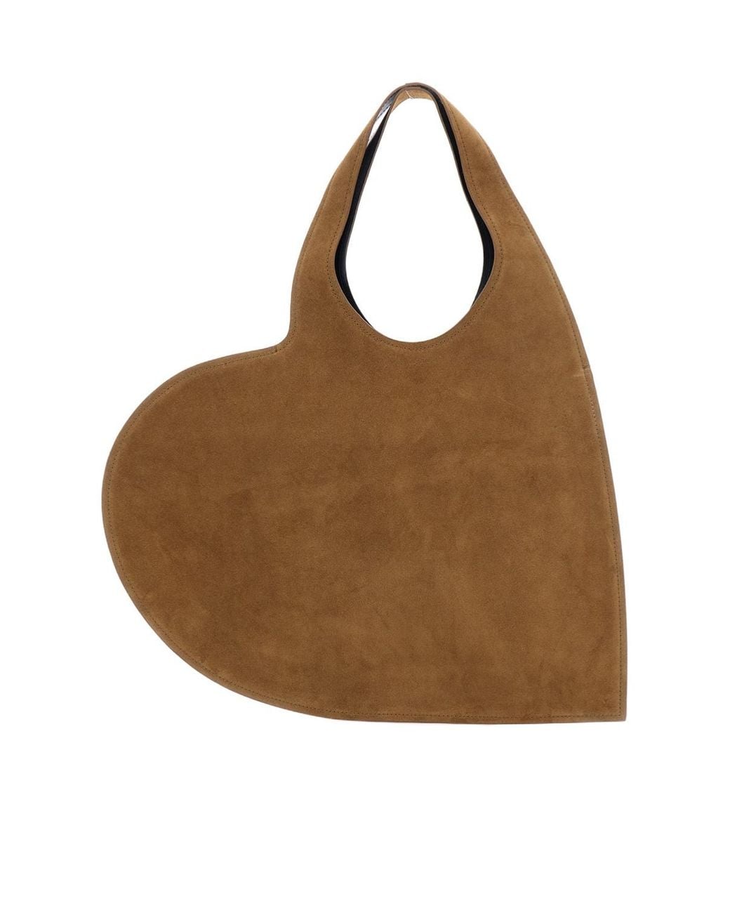 Coperni Brown Heart Shaped Shoulder Bag