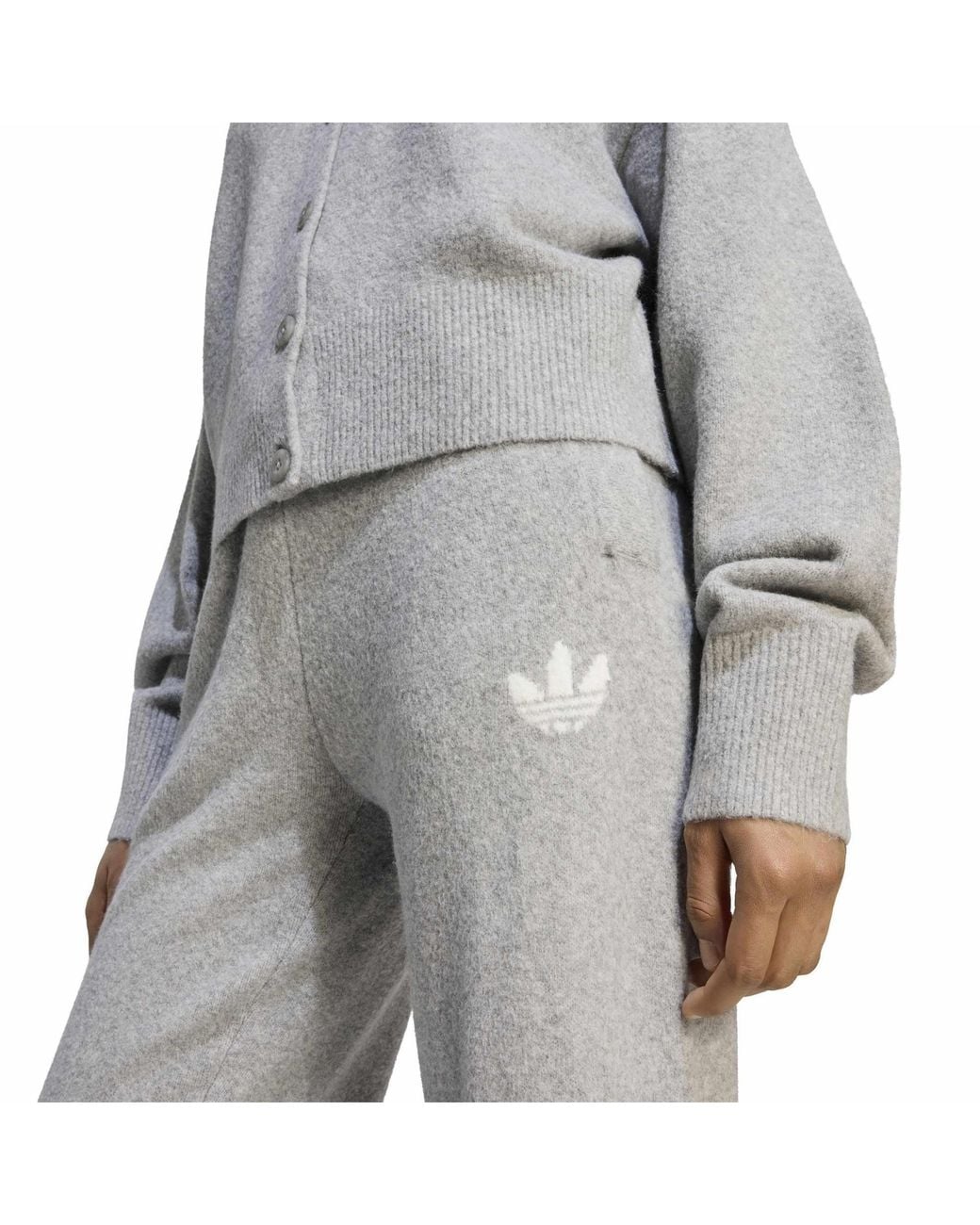 Adidas Originals Gray Comfortable Knitted Trousers