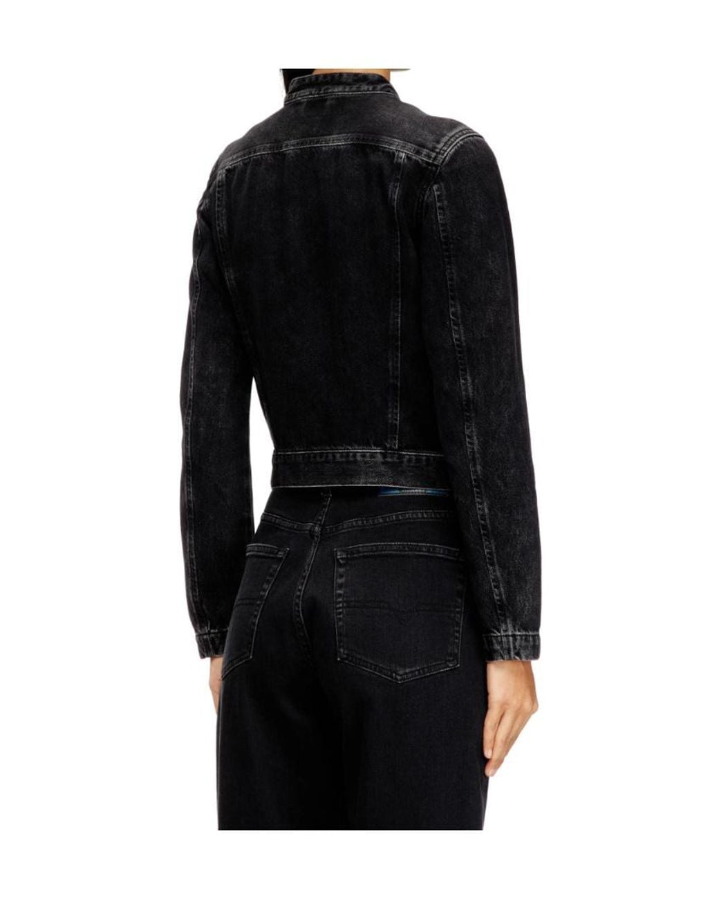 DIESEL Black De Mornin Fitted Denim Jacket