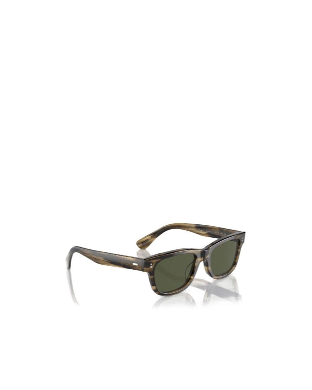 Oliver Peoples Green Rosson Rectangle-Frame Sunglasses for men