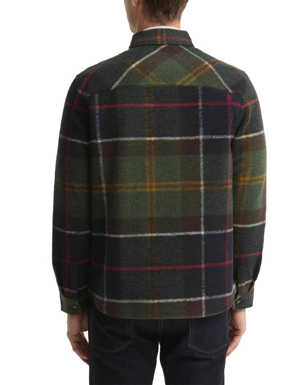 Barbour Black Woodlane Checked Overshirt for men