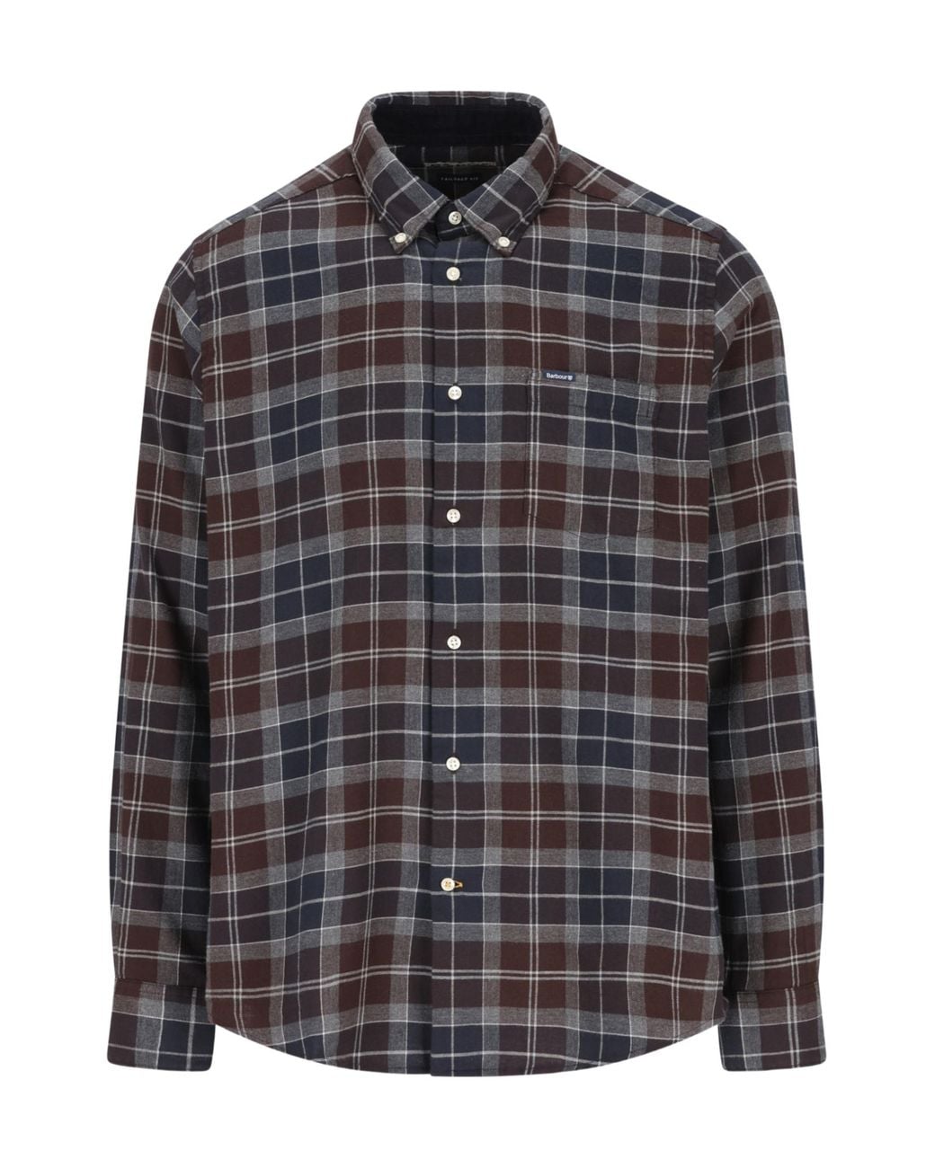 Barbour Gray Long-Sleeved Shirt for men