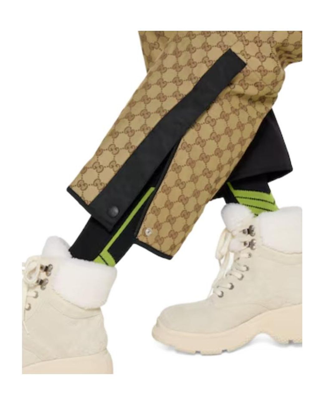 Gucci White Logo Intarsia Socks for men
