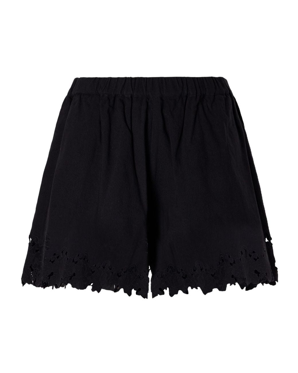 Sea Black Linen-Blend Shorts