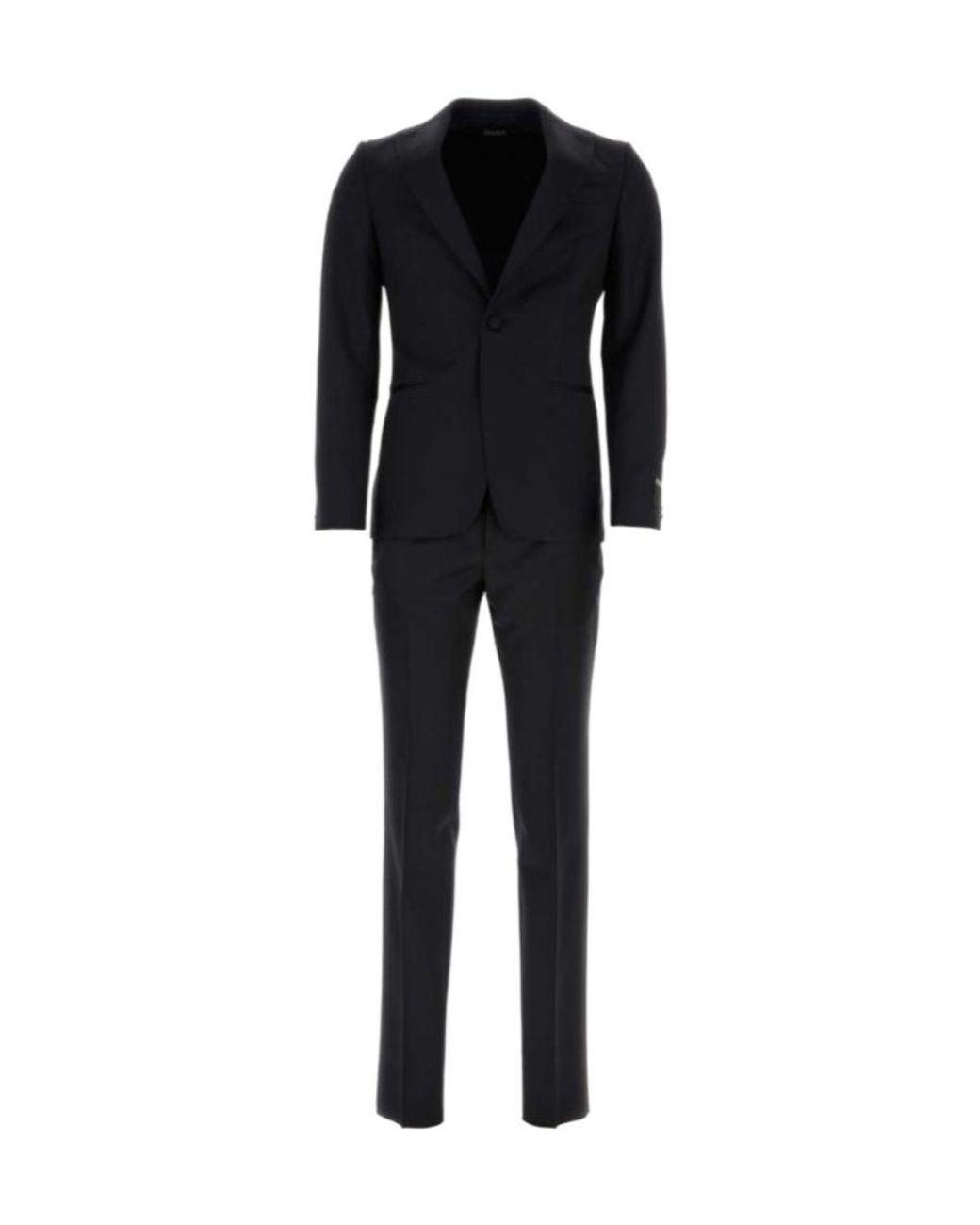 Zegna Black Two-Piece Tailored Suit for men