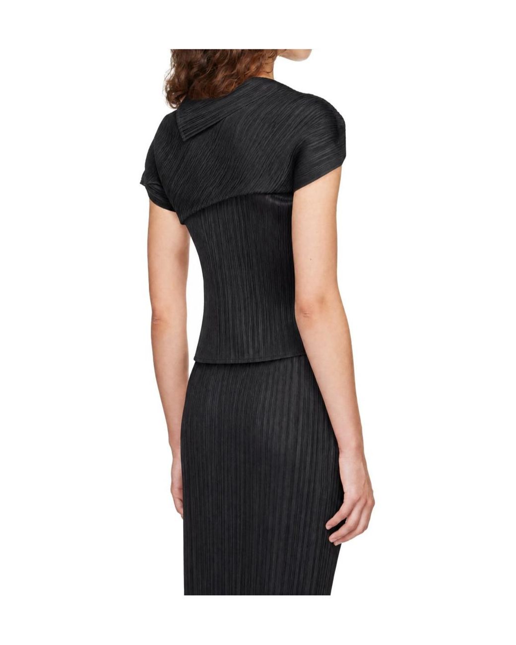 Pleats Please Issey Miyake Black Leap Top