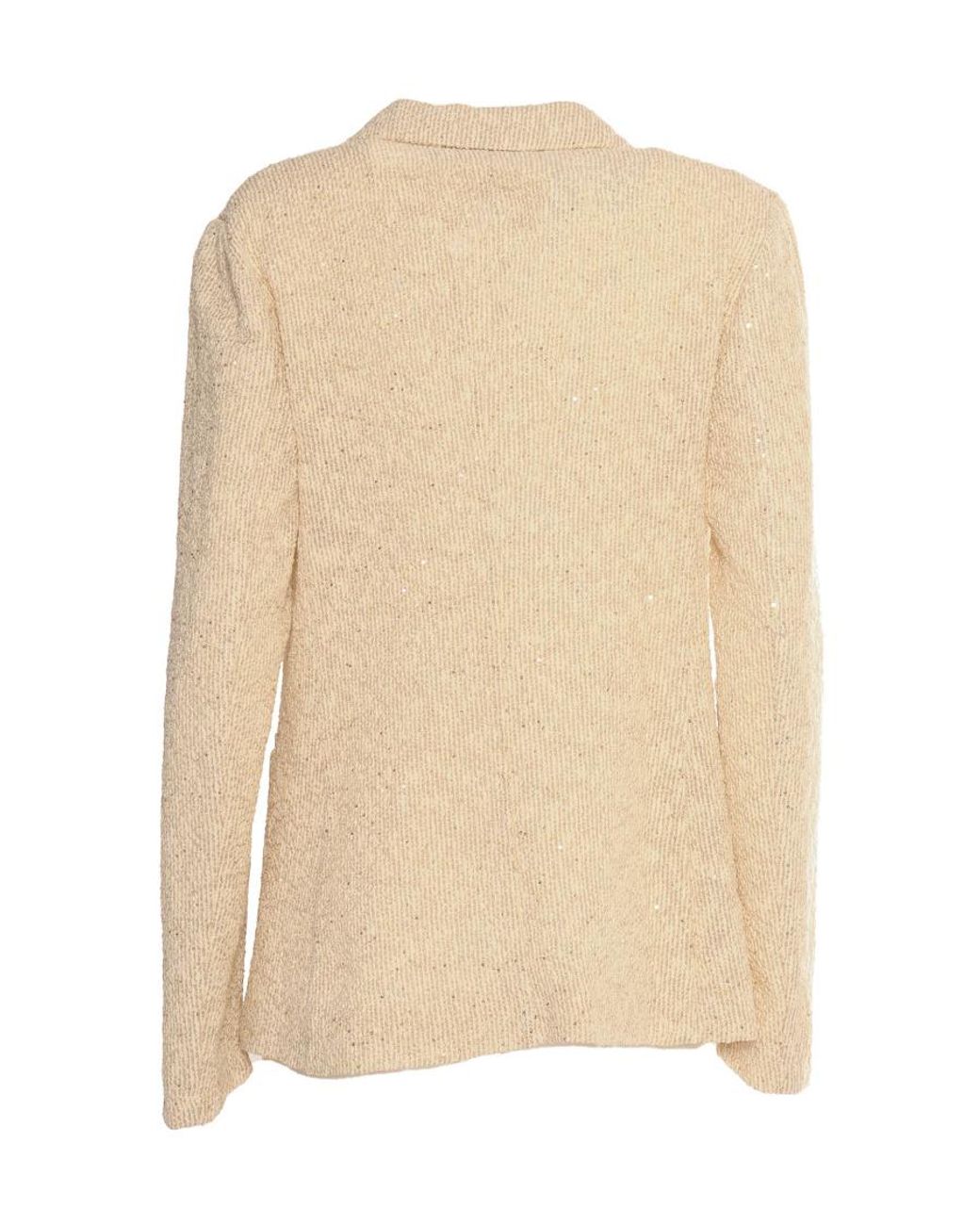 Fabiana Filippi Natural Double-Breasted Blazer