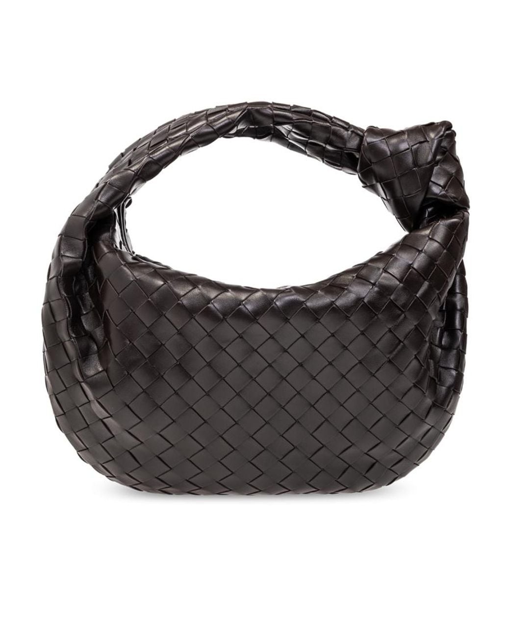 Bottega Veneta Black Teen Jodie Shoulder Bag