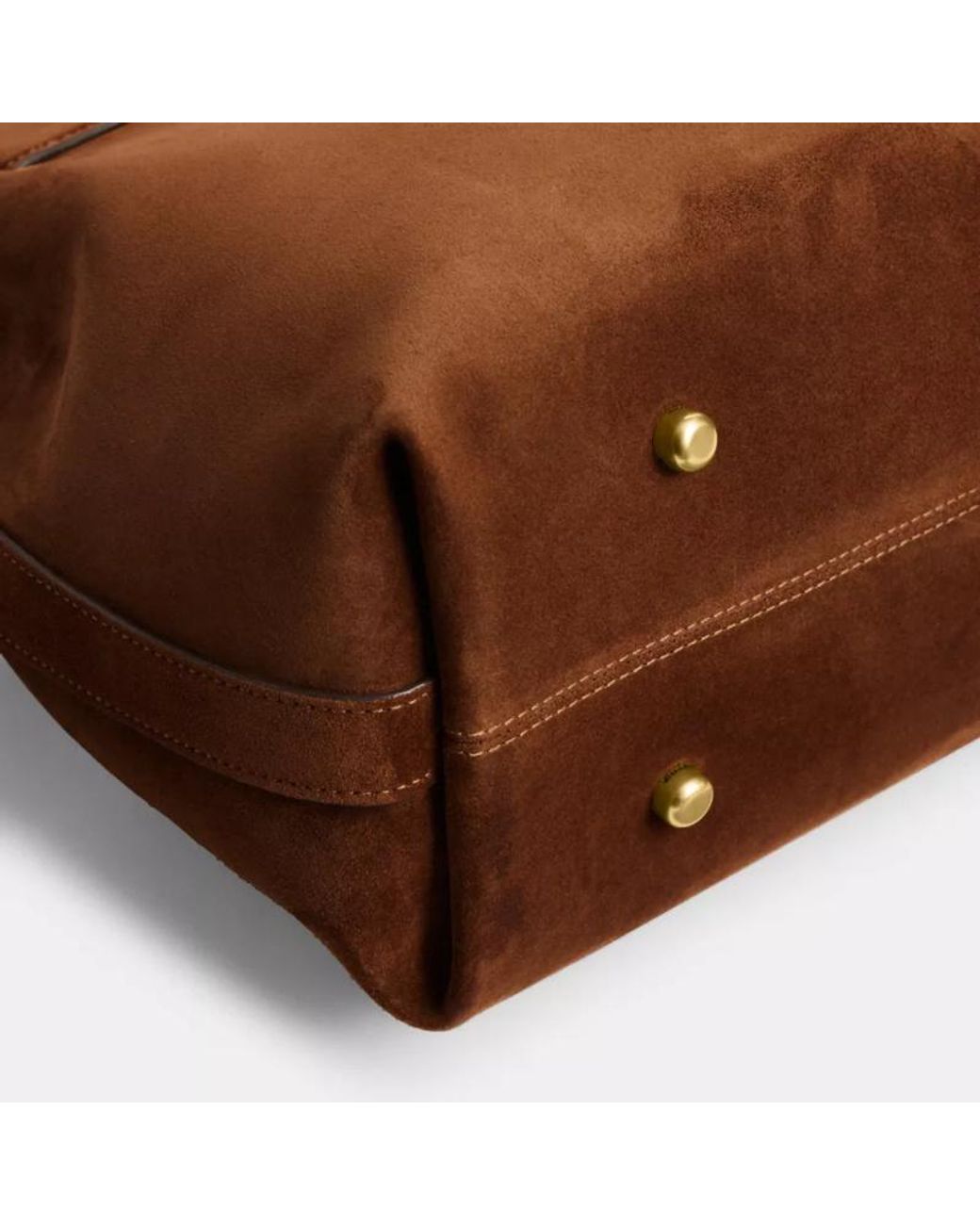 COACH Brown Empire Carryall 40 Soft Clutch Bag