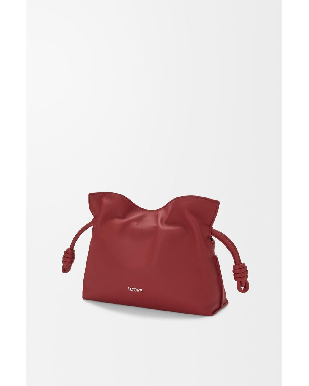 Loewe Red Mini Flamenco Clutch Bag