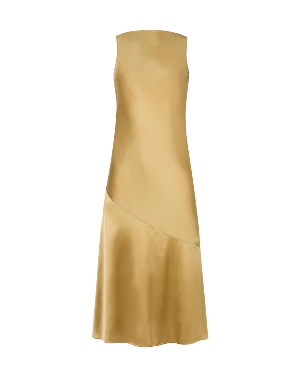 Nina Ricci Yellow Open-Back Midi Dress