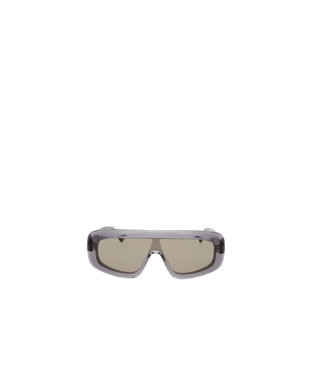 Bottega Veneta White Eyewear Irregular Frame Sunglasses for men