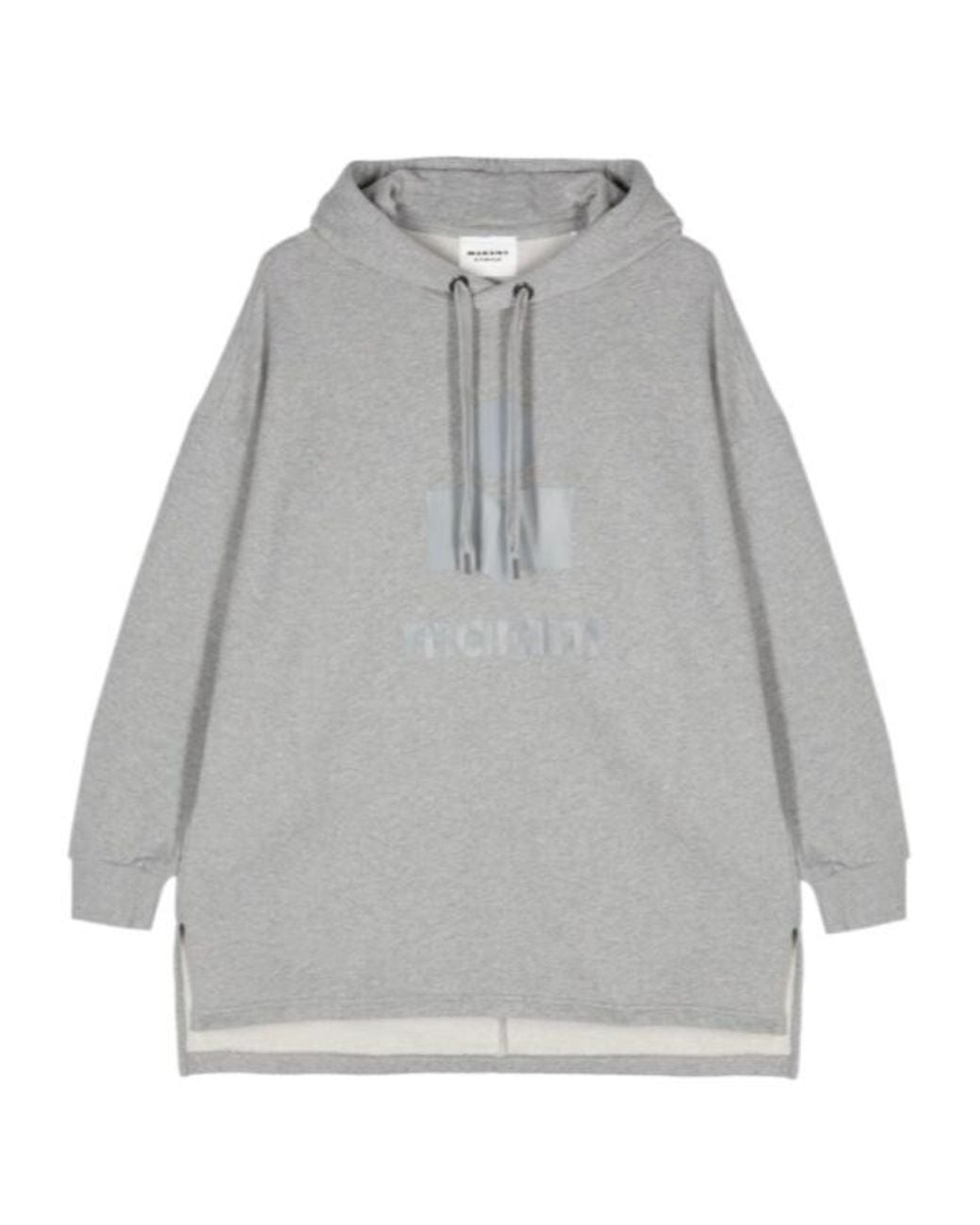 Isabel Marant Gray Shanon Mélange-Effect Hoodie