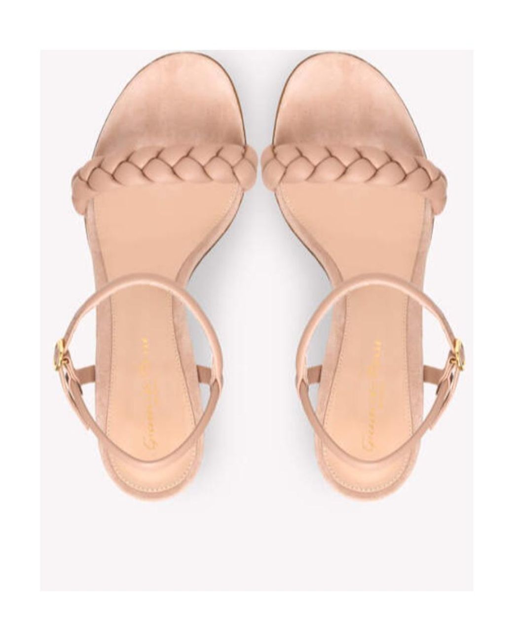 Gianvito Rossi Pink Round Head High-Heeled Sandals