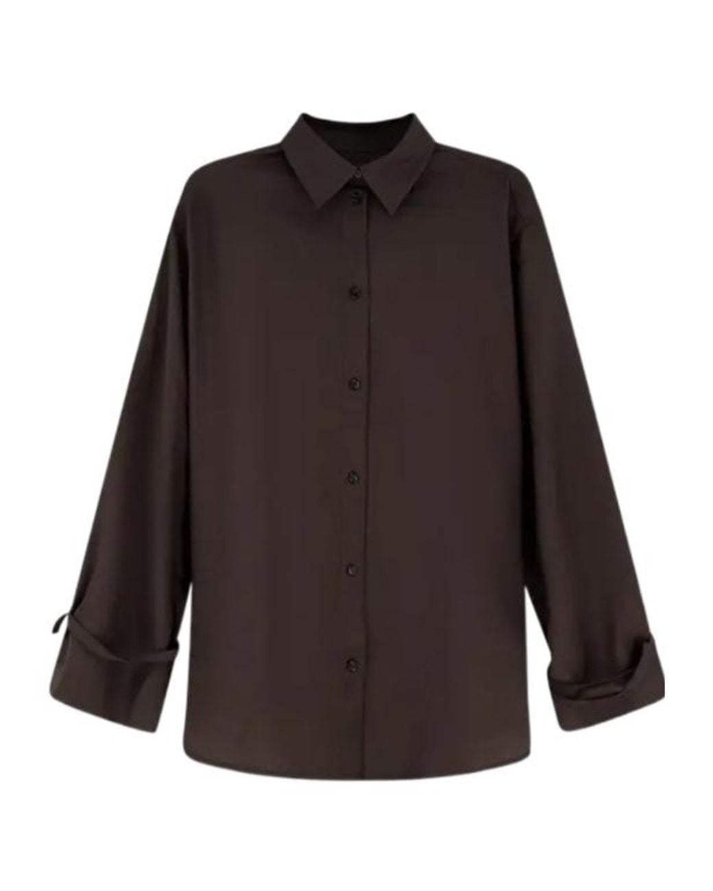Totême Brown Totême Tie Cuff Shirt