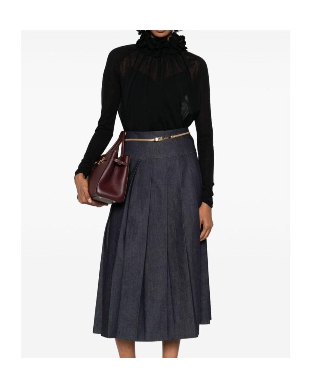 Zimmermann Black Long-Sleeved Blouse