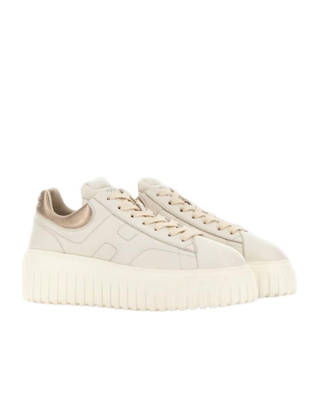 Hogan Natural Logo Printed Low-Top Sneakers