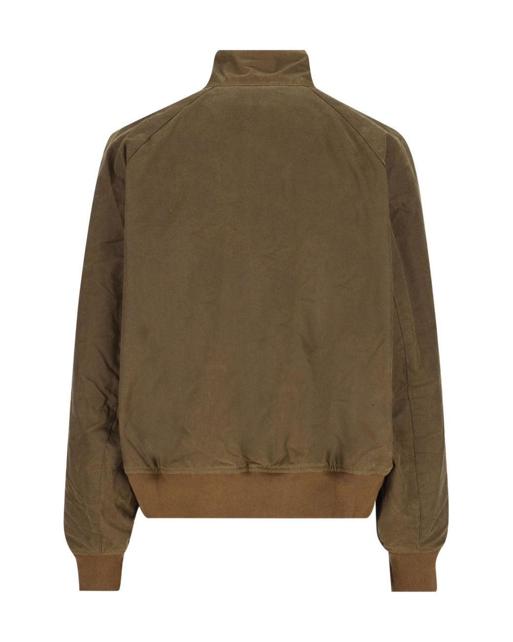 Barbour Brown Corduroy-Trim Zip-Fastening Jacket