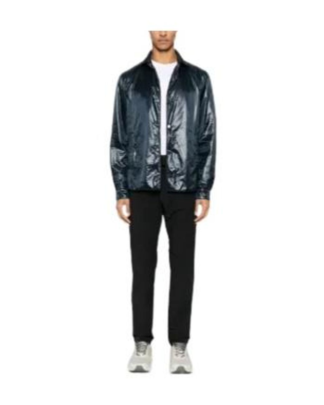 Herno Black Drawstring Ruffled Trousers for men