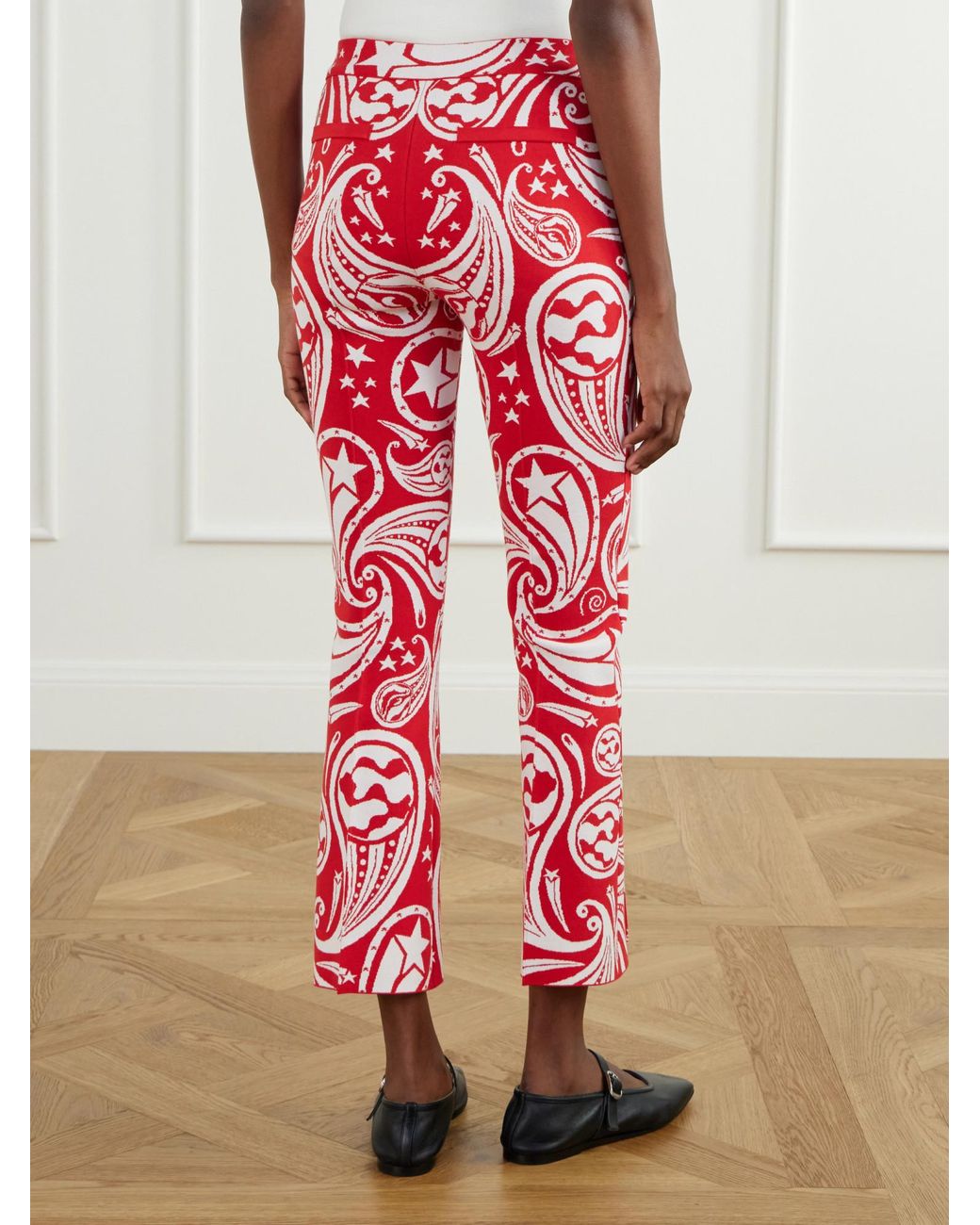 High Sport Jacquard Flared Pants