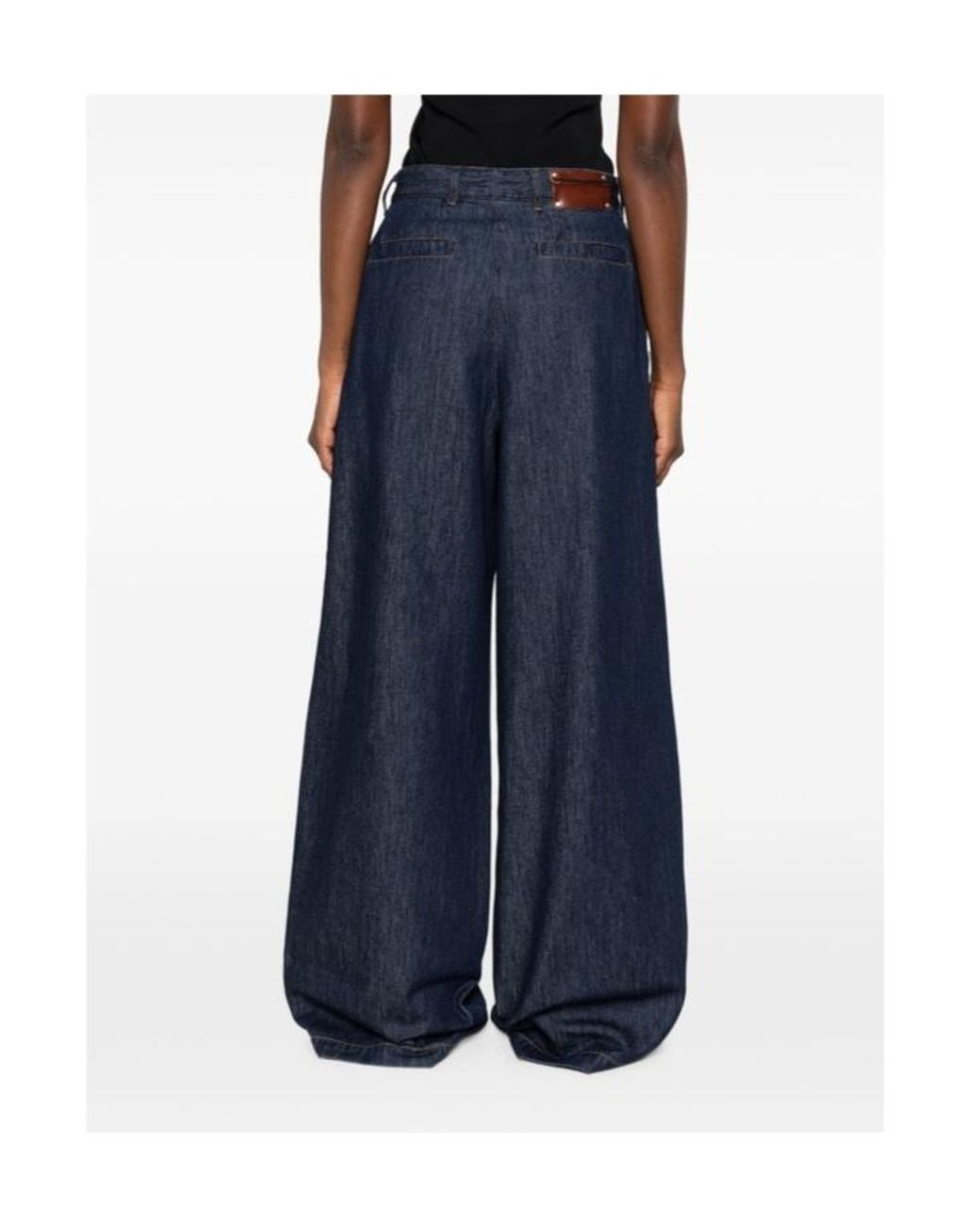 Dries Van Noten Blue Wide-Leg Jeans