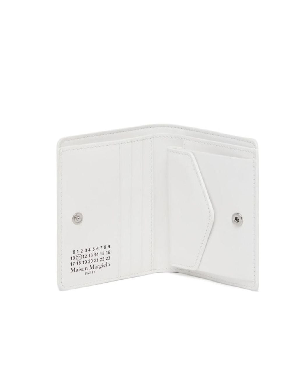 Maison Margiela White Confetti-Print Clip Wallet