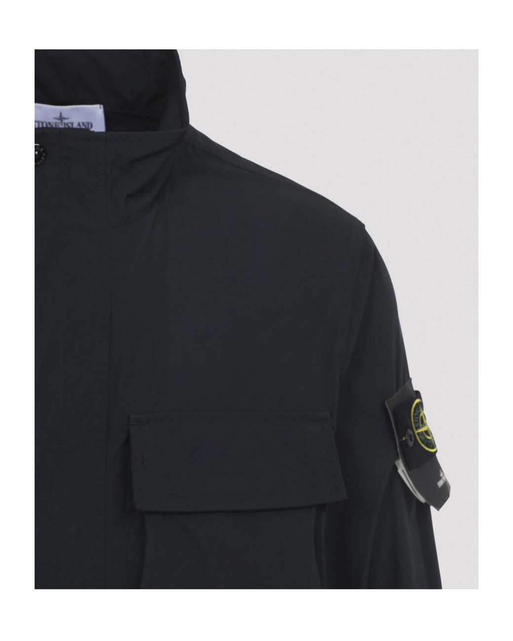 Stone Island Blue Polyester Jacket for men