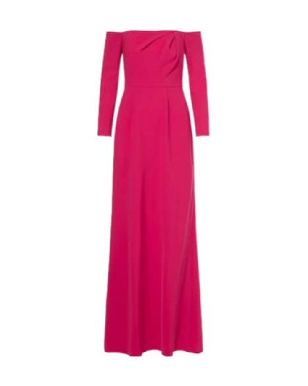 Carolina Herrera Pink Off-Shoulder Gown