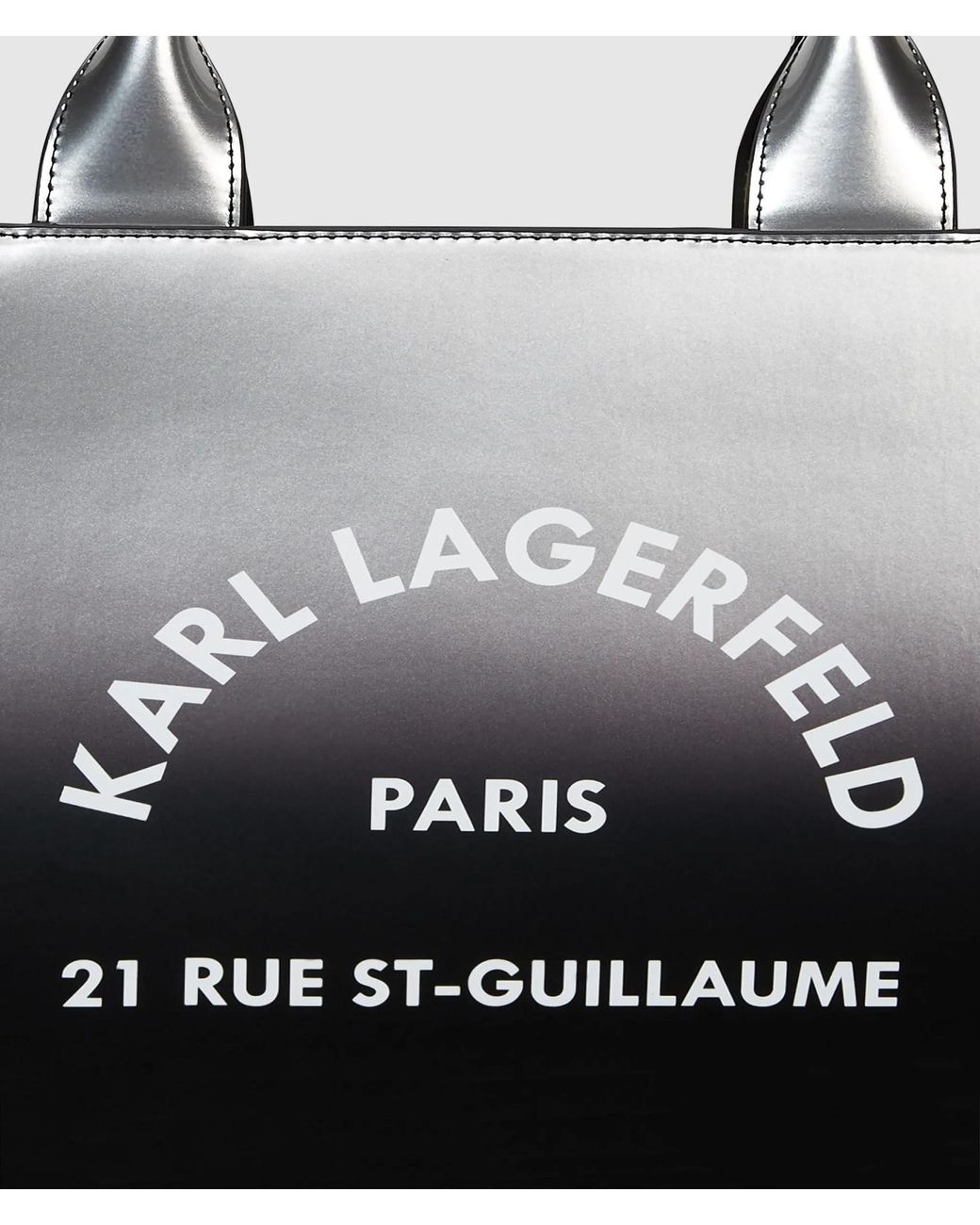 Karl Lagerfeld Black Rue St-Guillaume Dégradé Tote Bag