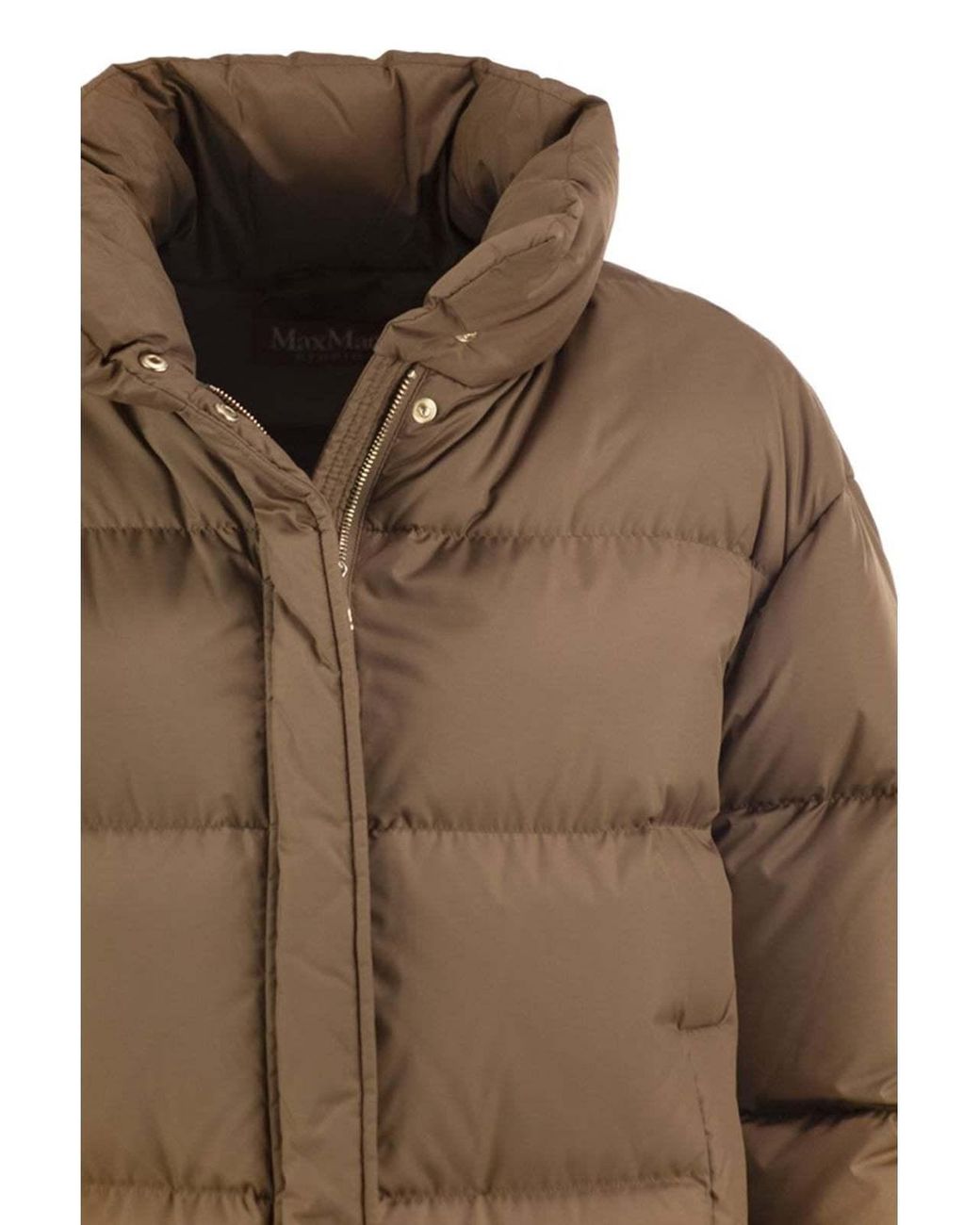 Max Mara Brown Quilted Puffer Jacket