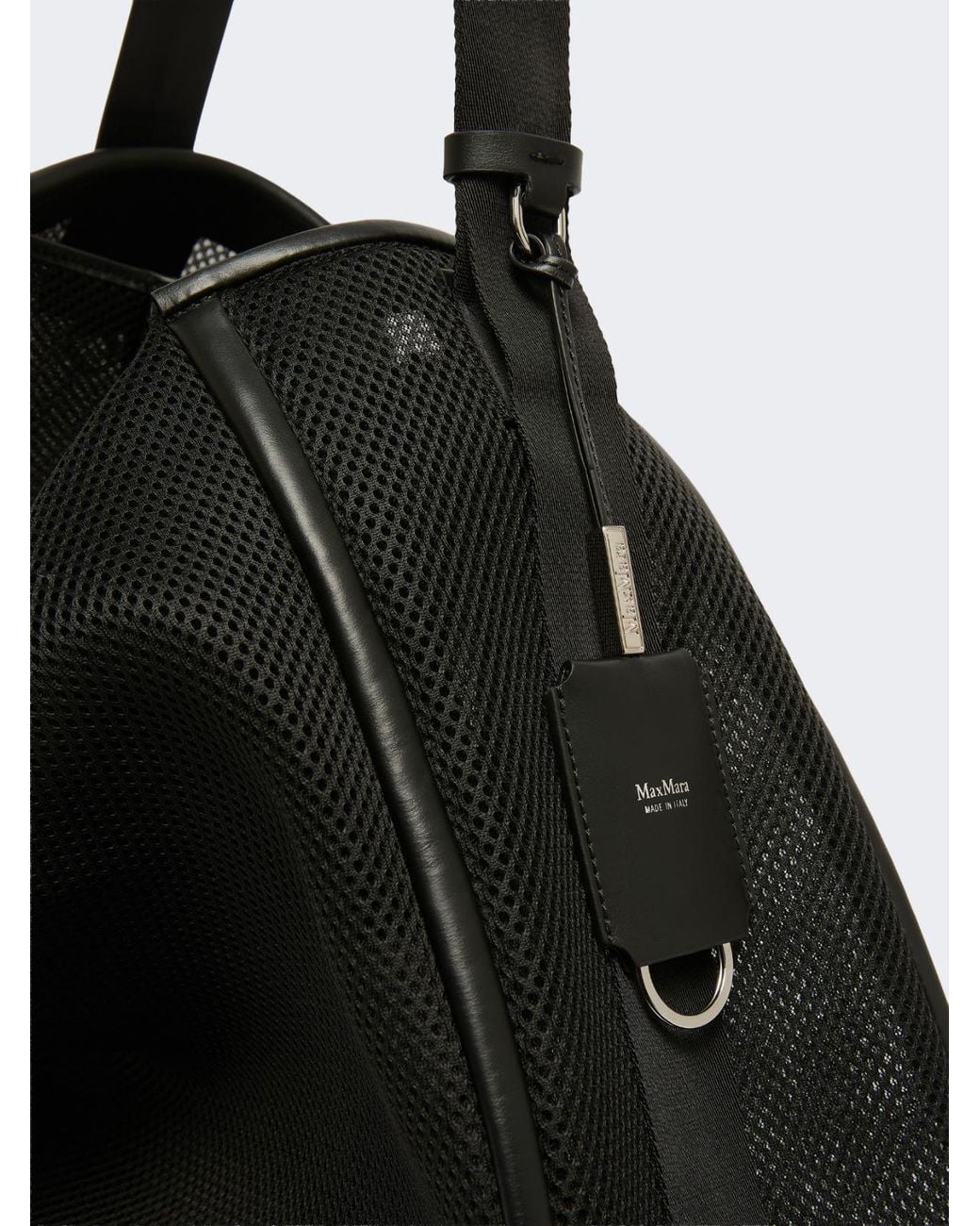 Max Mara Black Mesh Large Tote Bag