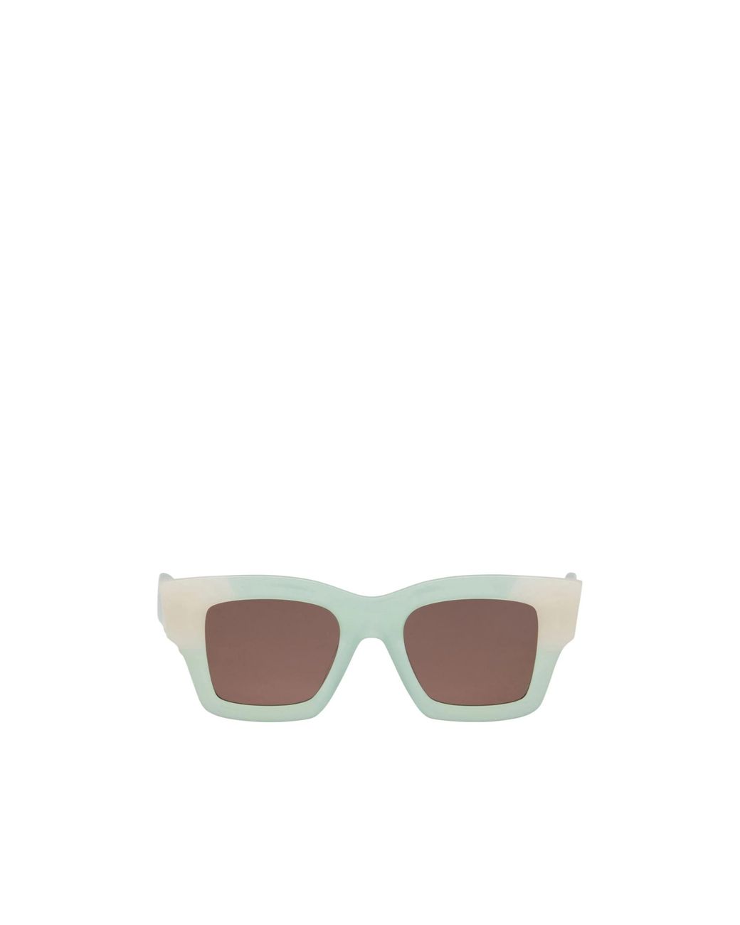 Jacquemus White Rectangular Plastic Sunglasses